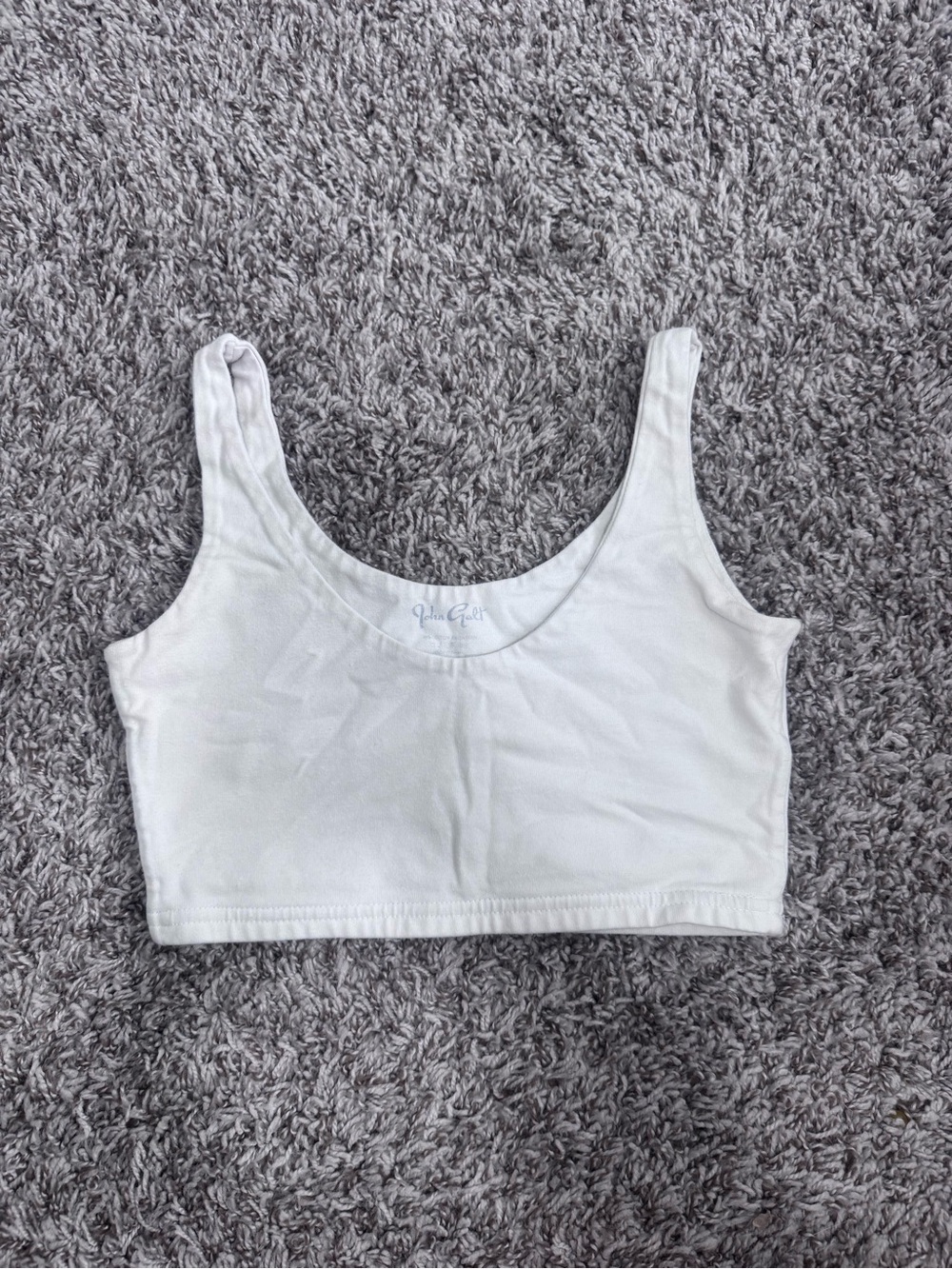Brandy Melville White Scoop Crop Tank - Picture 1 of 5